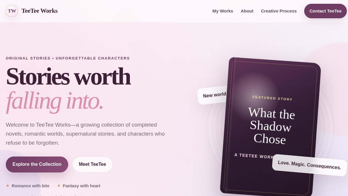 Screenshot of TeeTee Works