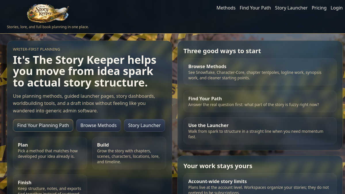Screenshot of It’s The Story Keeper
